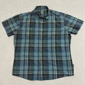 Kuhl Button-Up Shirt Collared Short Sleeve Blue Mens Size XL